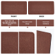フェルトインサートバッグボトム  クッションパッド  長方形  ココナッツブラウン  25x13x0.45cm&nbsp;DIY-WH0308-167B-03-4
