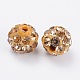 Polymer Clay Rhinestone Beads&nbsp;RB-A053-4mm-14-2