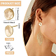 12Pcs Brass Stud Earring Findings&nbsp;KK-BC0008-34-2