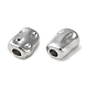 ラックメッキ真鍮スペーサービーズ  ナゲット  プラチナ  7.5x6x3.5mm  穴：1.6~1.8mm&nbsp;KK-WH0084-13C-P-2