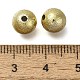 UVメッキ CCB プラスチックビーズ  テクスチャー  ラウンド  シャンパンゴールド  8mm  穴：1.4mm&nbsp;CCB-D008-17G-01-2
