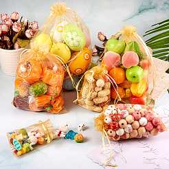 60Pcs 6 Styles Organza Bags Jewellery Storage Pouches Wedding Favour Party Mesh Drawstring Gift&nbsp;OP-TA0001-08