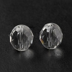 ガラス k9 ガラス  模造オーストリアクリスタルビーズ  多面カット  ラウンド  透明  8mm  穴：1.5mm&nbsp;GLAA-H024-15C-01