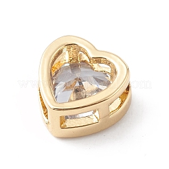 Brass Clear Cubic Zirconia Multi-strand Links&nbsp;ZIRC-L100-136G