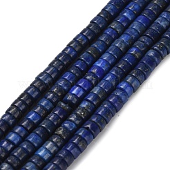 天然石ラピスラズリビーズ連売り  ディスク  ヒシビーズ  染め  4x2~2.5mm  穴：0.7mm  約158~160個/連  14.96''~15.16''（38~38.5センチメートル）&nbsp;G-Z110-A16-2x4mm