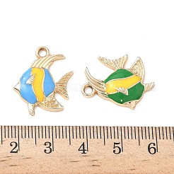 Alloy Enamel Pendants&nbsp;PALLOY-P313-08