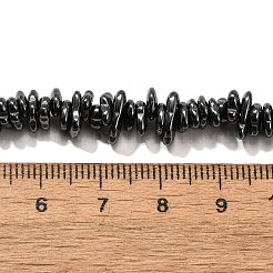 合成磁気無しヘマタイトビーズ連売り  チップ  5~9x3~4x1.5~2mm  穴：1mm  約171個/連  40cm&nbsp;G-L613-H01-01