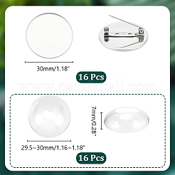 Blank Dome Brooch Making Kit&nbsp;DIY-UN0005-11A