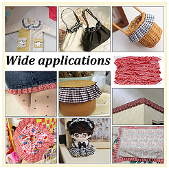 20 Yards Polyester Lace Ribbons&nbsp;DIY-PH0031-86D