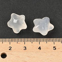 ナチュラルホワイトカルセドニービーズ  笑顔で主演  トップ掘削  12.5~13.5x14.5x8.5mm  穴：0.8mm&nbsp;G-P577-02