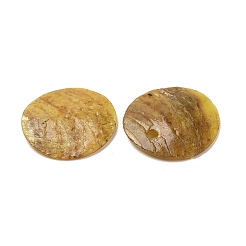 Spray Painted Natural Akoya Shell Charms&nbsp;LS-SHEL-F007-15A-04