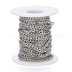Tarnish Resistant 304 Stainless Steel Cuban Link Chains&nbsp;CHS-M003-13P-A