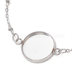 304 Stainless Steel Cable Chain Satellite Chain Bracelet Making&nbsp;BJEW-JB13164-04