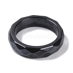 Magnetic Synthetic Hematite Finger Ring for Men Women&nbsp;RJEW-A047-01G