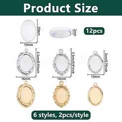 DIY Oval Pendant Making Kits&nbsp;DIY-DC0004-23