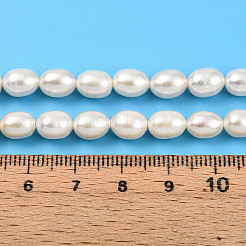 Natural Cultured Freshwater Pearl Beads Strands&nbsp;PEAR-N012-06X-01