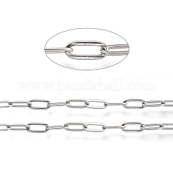 Tarnish Resistant 304 Stainless Steel Paperclip Chains&nbsp;CHS-M003-15P