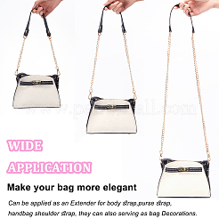 3Pcs 3 Style PU Leather Curb Chain Bag Straps&nbsp;FIND-WR0010-42B