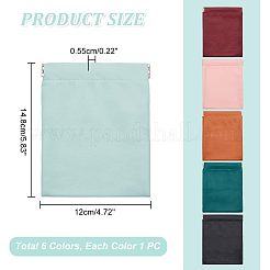 5pcs 5 colors PU Leather Earphone Pouches&nbsp;ABAG-NB0001-72