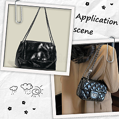 Adjustable Black Imitation Leather Bag Straps&nbsp;PURS-CL0001-55B