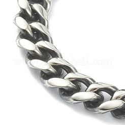 Tarnish Resistant Men's 304 Stainless Steel Cuban Link Chain Bracelets&nbsp;STAS-A051-04B
