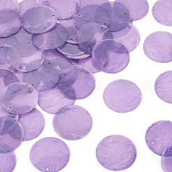 50Pcs Dyed Natural Capiz Shell Connector Charms&nbsp;BSHE-TA0001-20A