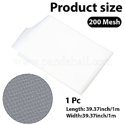 1mナイロンメッシュ生地  濾布  ホワイト  1000x0.1mm&nbsp;DIY-CY0002-31C