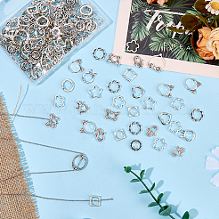 150Pcs 15 Styles Alloy Bead Frame&nbsp;FIND-ME0002-24