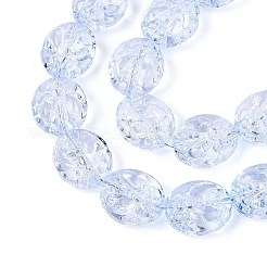 Baking Paint Transparent Glass Beads Strands&nbsp;DGLA-N017-04F