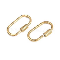 304ステンレススチール製ネジ留め  イオンプレーティング（ip）  オーバル  18KGP本金メッキ  26x13.5mm&nbsp;STAS-Z152-17G