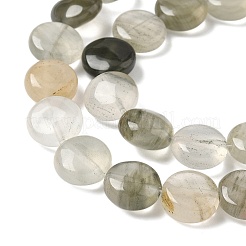 Natural Green Rutilated Quartz Beads Strands&nbsp;G-F790-H01-03
