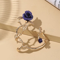 Alloy Rose Climber Wrap Around Stud Earrings for Women&nbsp;EJEW-A096-01B