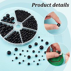 1070Pcs 6 Styles ABS Plastic Imitation Pearl Beads&nbsp;KY-PH0001-44