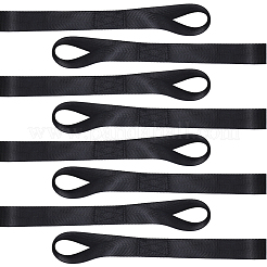 ナイロン製の荷物ストラップ  ブラック  305x25x3mm&nbsp;DIY-WH20007-396E
