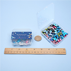 印刷された合金エナメルペンダント  蝶  プラチナ  ミックスカラー  13.5x20x2mm  穴：1.6mm  10色  4個/カラー  40pc&nbsp;PALLOY-SC0002-35