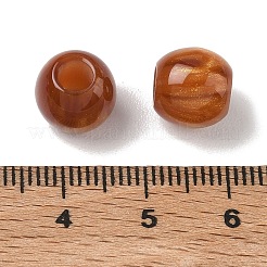 Opaque Resin European Beads&nbsp;RESI-F073-15