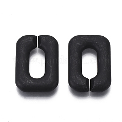 Spray Painted CCB Plastic Linking Rings&nbsp;CCB-R104-10B-01