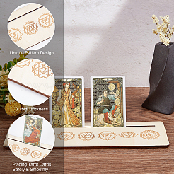 Wooden Tarot Card Stand Holder&nbsp;DJEW-WH0034-34I-01