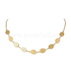 304 Stainless Steel Strawberry Link Chain Necklaces for Women&nbsp;NJEW-JN05804-01