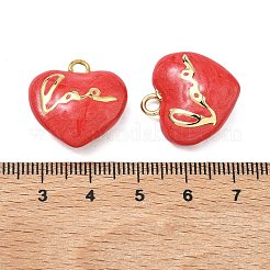 Brass Enamel Pendants&nbsp;KK-H259-10G-03