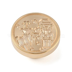 Christmas Series Wax Seal Brass Stamp Head&nbsp;AJEW-Z031-04G-05