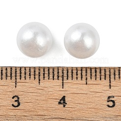 ABSプラスチックパール調ラウンドビーズ  染め  穴がない  ホワイト  8mm  約1500個/袋&nbsp;MACR-F033-8mm-24