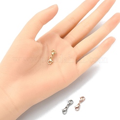 3個 3色 304ステンレススチール ダブルロブスタークロウクラスプ  丸カン付き  ミックスカラー  20mm  1pc /カラー&nbsp;STAS-YW0001-52B