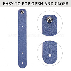 20Pcs 5 Colors Imitation Leather Cable Keepers&nbsp;AJEW-GF0006-41