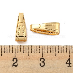 304ステンレススチールスナップオンベイル  ゴールドカラー  11x4x4mm  穴：10x3mm&nbsp;X-STAS-P212-05G