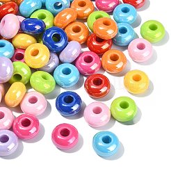 Opaque Acrylic European Beads&nbsp;FIND-CJC0003-66