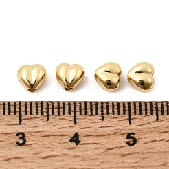 真鍮ビーズ  ハート  18KGP本金メッキ  5x5.5x4mm  穴：1.4mm&nbsp;KK-P344-04G