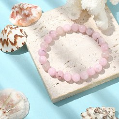 天然の桜ジャスパーのラウンドビーズストレッチブレスレット  内径：2-1/4インチ（5.75cm）  ビーズ：8.5mm&nbsp;BJEW-TA00279