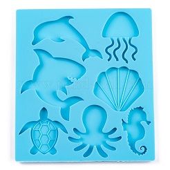 Ocean Theme Mixed Marine Organism DIY Pendant Silhouette Silicone Molds&nbsp;DIY-Q034-04