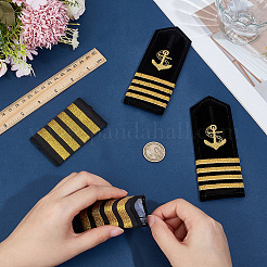 2 Pairs 2 Styles Polyester Fiber Epaulettes&nbsp;AJEW-CN0008-34